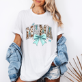 Turquoise Western Mama Mother's Day Graphic T-Shirt