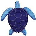 Turtle Loggerhead Blue Medium 15x15" Ceramic Mosaic Tile