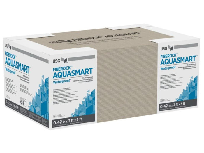 USG Fiberock Aqua-Tough Tile Backerboard, 0.42 in x 3x5 ft