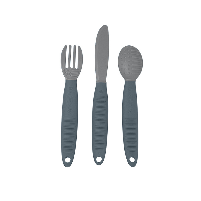 Back of Pewter Busy Baby Utensils
