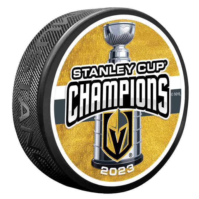 Vegas Golden Knights Stanley Cup Champions Puck -  2023 CHAMPS
