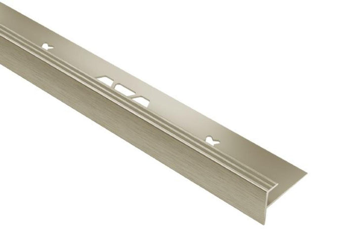 VINPRO-STEP 1/4" Brushed Nickel Aluminum Edge Profile
