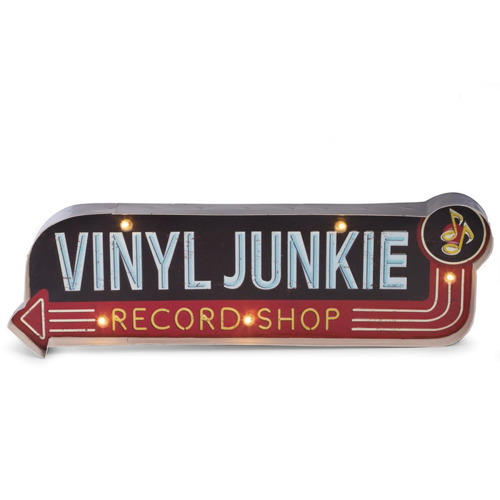 "Vinyl Junkie" Sign