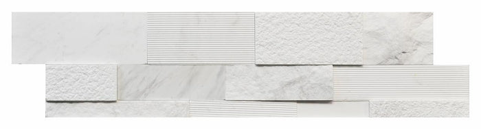 Volakas White Marble 6x24 Natural Stone Ledger Panel Marble Tile