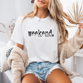 weekend. Typography Women's Graphic T-Shirt