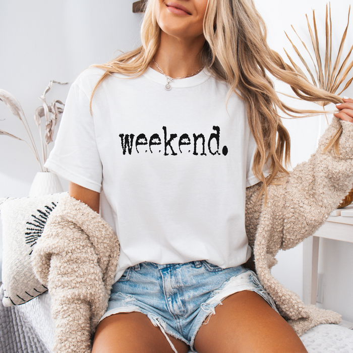 weekend. Typography Women's Graphic T-Shirt