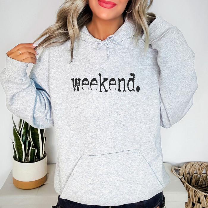 weekend. Typography Women's  Hoodie