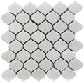 White Marble Teardrop Mosaic Tile 11x11 Sheet