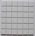 White Textured 2x2 Porcelain Mosaic Tile 12x12 Sheet