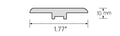 Wolf Grey LVT T-Molding 94"