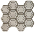 Wooden White Honeycomb Marble Mosaic Tile 12x12