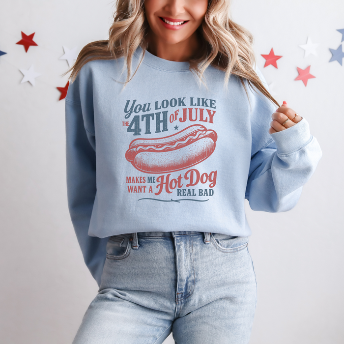 You Look like the 4th of July Funny Graphic Sweatshirt