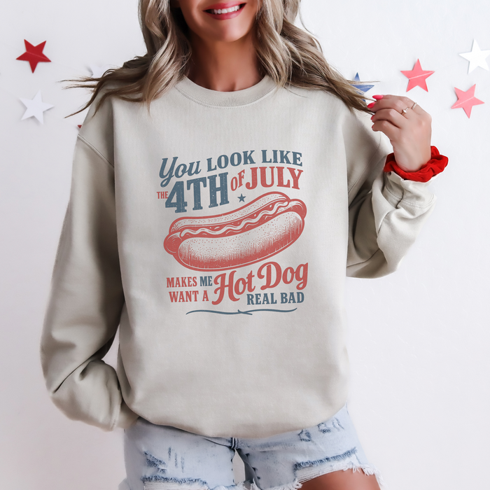 You Look like the 4th of July Funny Graphic Sweatshirt